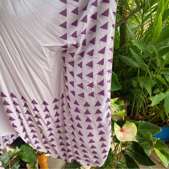 6 for$20♥️ lavender and purple triangle details kimono wrap - Picture 4 of 8